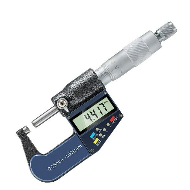 Measure Tool 0-25mm Electronic Digital Outside Micrometer 0.001mm Thickness Gauge and Wrench Outside Micrometer 